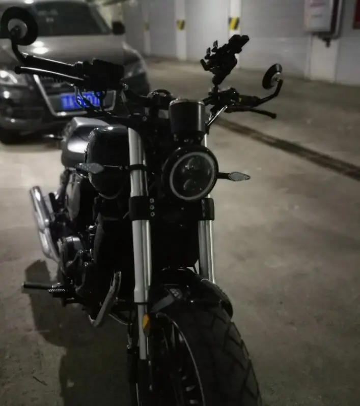 Универсальное заднее боковое зеркало для кафе мотоцикла с ручкой Honda suzuki yamaha kawasaki
