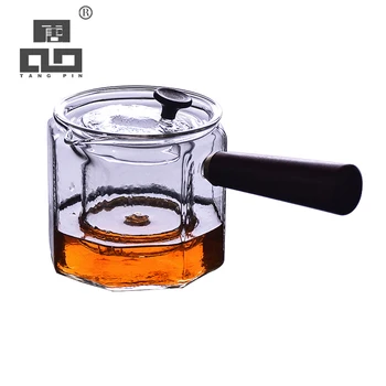 

TANGPIN heat-resistant glass teapot kettle boiling flower tea pots glass tea set 500ml