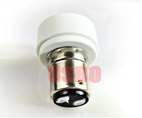 

B15D to E14 White 4A 100-250V International Certification Conversion Lamp Holder Flame Retardant PBT Material For Export