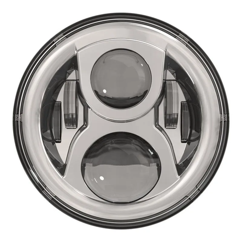 7inch  Round LED Headlight Kit 8700G2 Gen 2 Daymaker with Matching Passing Lamps & Adapter Ring