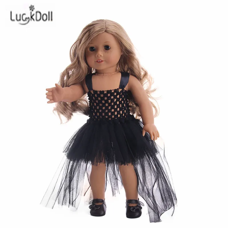 LUCKDOLL ручной работы модные новые летние 8-Цвет газовое платье костюм для детей от 18-дюймовые куклы и 43 см для ухода за ребенком для мам кукла аксессуары для игрушечной куклы