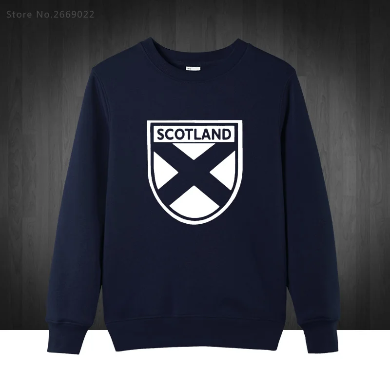 Scottish Scotland Flag Printed Mens Men Sweatshirts O Neck