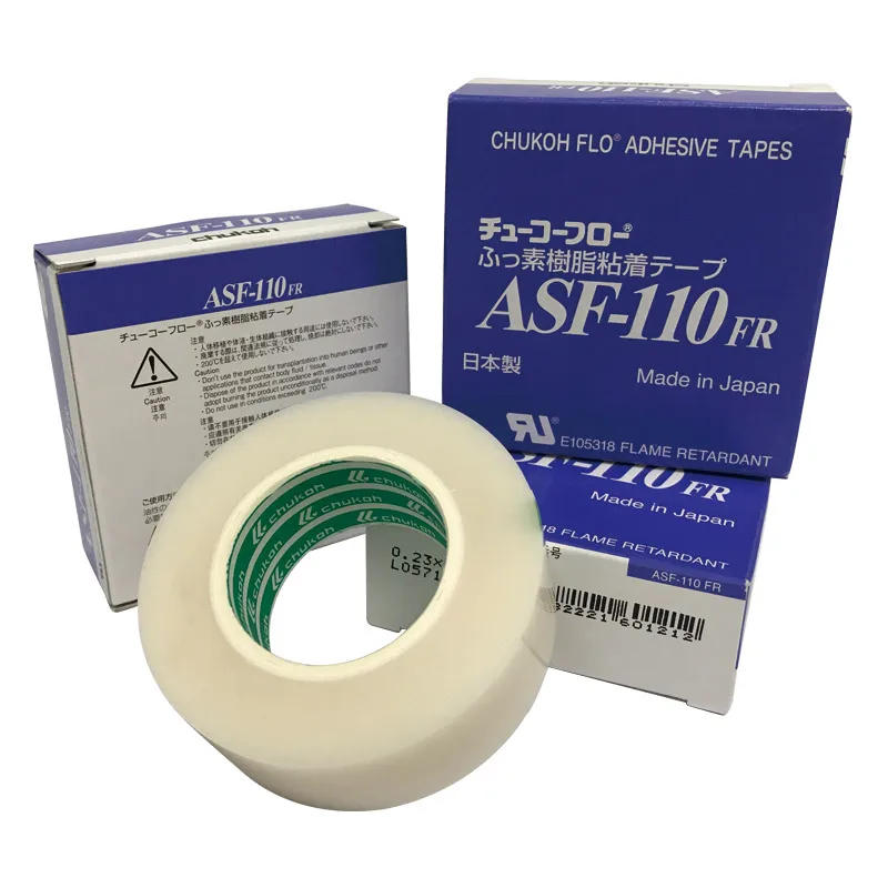 Клейкая лента из ПТФЭ CHUKOH FLO Япония ASF-110FR t0 23 мм * W19/25/50 L10m | Строительство и ремонт