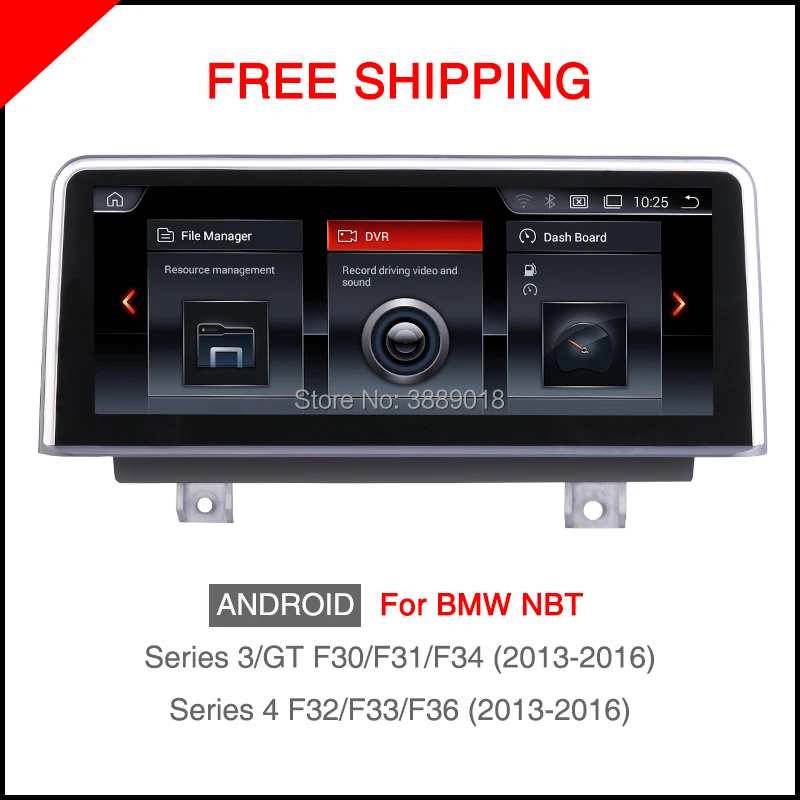 Для BMW 3/GT 4 серии F30 F31 F34 F32 F33 F36 2013-2016 10 25 &quotAndroid Сенсорный экран автомобиль