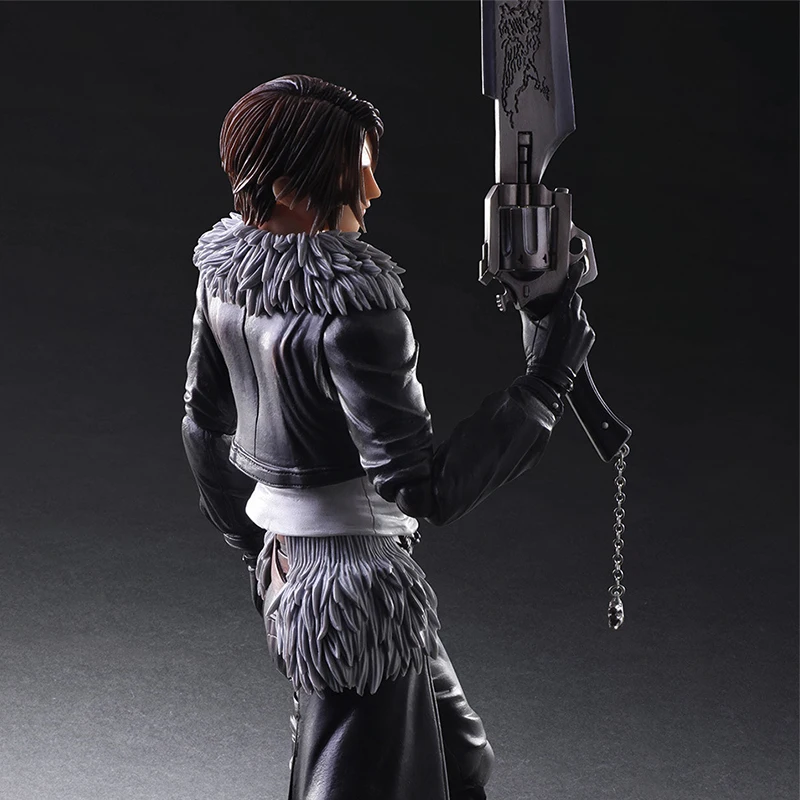 Play Arts Kai Final Fantasy VIII Squall Leonhart Variant Figure Varable Squall Gunblade PVC Action Figures Toy Brinquedos (7)