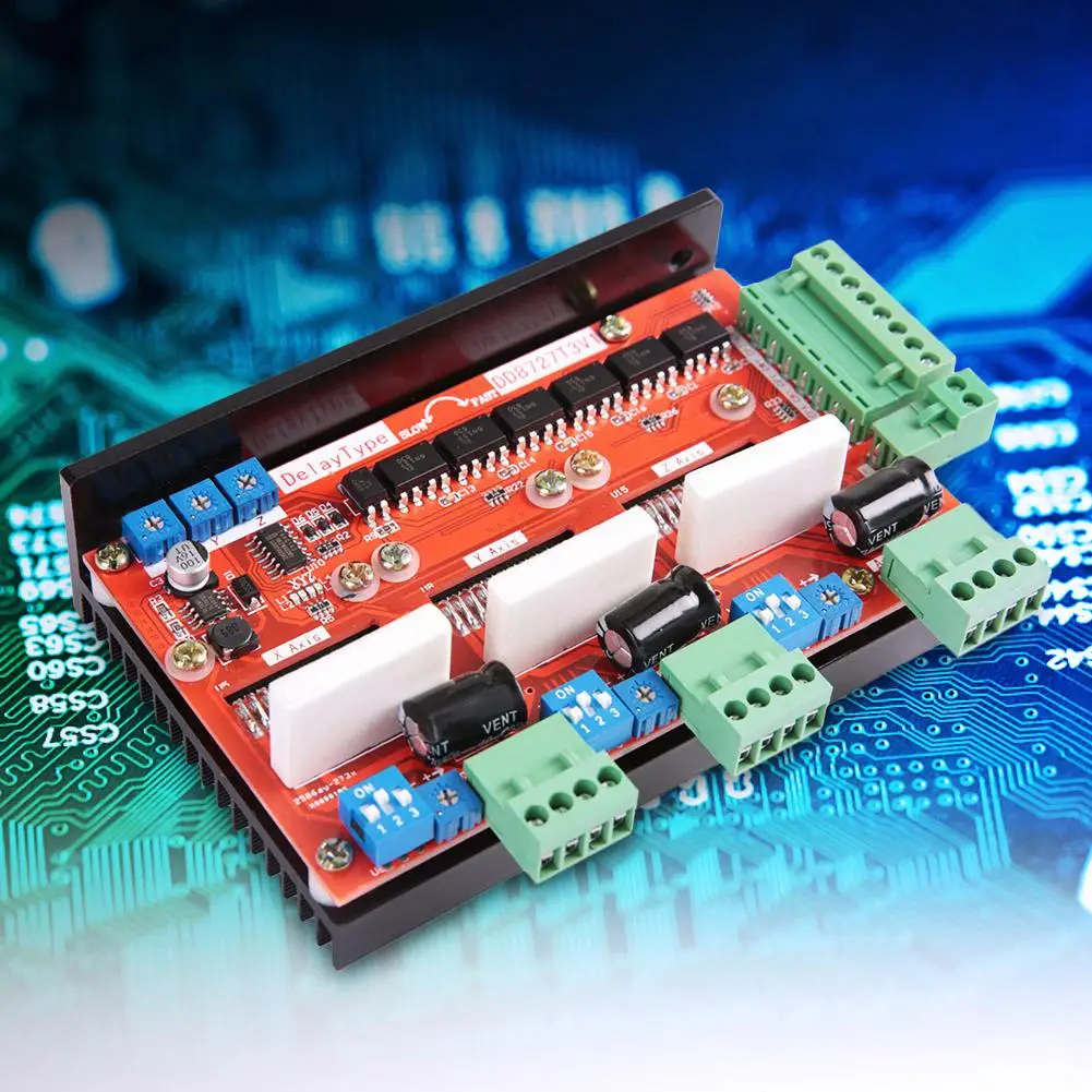 3 осевой 2 фазный Драйвер шагового двигателя 4A плата контроллера 128 Microstep LV8727 DD8727T3V1