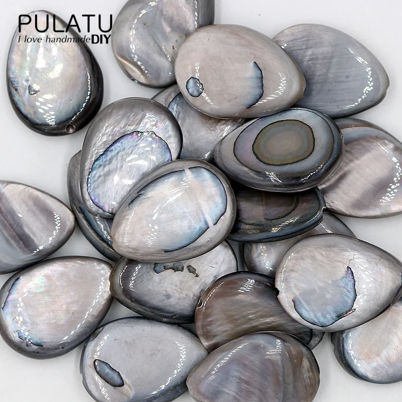 

PULATU 10 pcs/lot Natural Stone Beads Drop Shell Materials for Earrings Bracelet Necklace Jewelry DIY Accessories PJ0146
