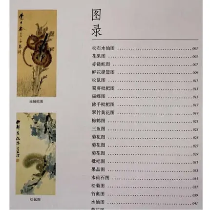 Кисть для китайской живописи Ink Art Sumi e альбом Xu Gu цветы ландшафты фрукты книжный