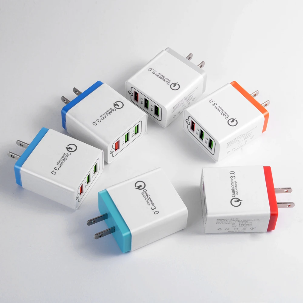 С изображением Олафа, 18 Вт Quick Charge 3,0 EU/US 5V 3A быстрой зарядки USB ЗУ для мобильного телефона для iphone huawei samsung Xiaomi LG путешествия Зарядное устройство