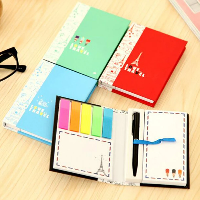 

2 Sets Scratch Pad With Pen Creative Notes Sticky Notes Free Stickers Schedule Paper Nootbook Stationery Christmas Gift Prize