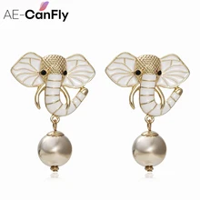 AE-CANFLY модные преувеличенный Богемия Стиль серьги «Слоник» в стиле «Бохо круглые серьги в виде капель для Для женщин серьги ювелирные изделия