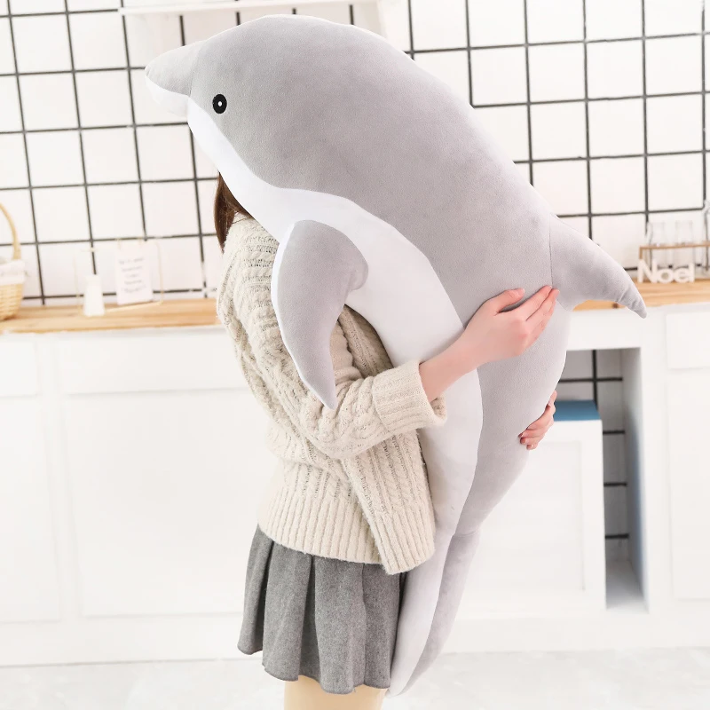 Kawaii мягкая плюшевая игрушка дельфина 30 160 см тряпичная кукла хлопковая Подушка с