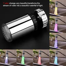 Bathroom Accessories Led Water Faucet Aerators 7 Colors Changeable 360 Degree Rotating Kitchen Basin Faucet Temperature Sensor Bathroom Accessories Led Water Faucet Aerators 7 Colors Changeable 360 Degree Rotating Kitchen Basin Faucet Temperature Sensor
