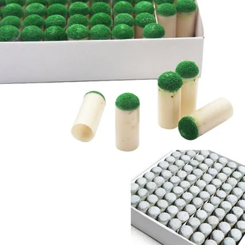

100 Pcs/box Durable Snooker Bar Pool Cue Repair Rod Stick Tip Scrub Bar 9/10/13mm Supplies Billiard Replacement Tips