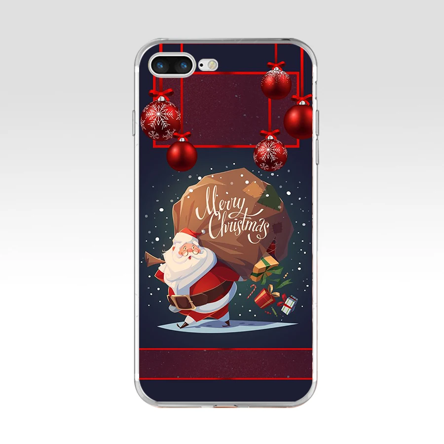 38SD праздник Рождество дерево год силиконовый чехол-накладка из мягкого ТПУ чехол для Apple iPhone 6 6s 7 8 plus чехол - Цвет: 22