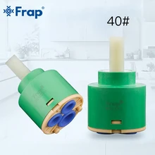 Frap 10 шт. 40 мм керамический картридж для смесителя с низким крутящим моментом шпиндель свободного вращения плоское основание кухонный кран аксессуары F50-3