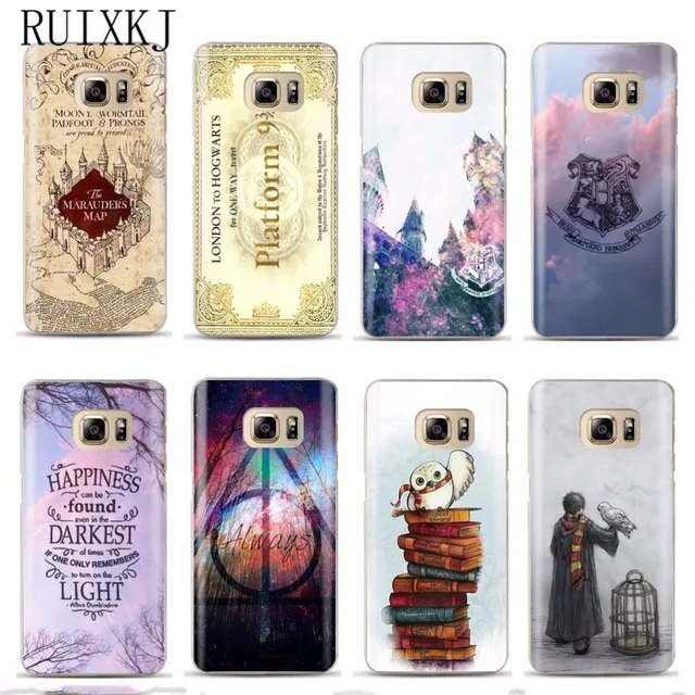 RUIXKJ Phone Case For Coque Samsung Galaxy S6 S7 Edge S8 S9 Plus J3 J5 J7 A3 A5 A7 2016 2017 A8 Plus 2018 Harry Potter Cover