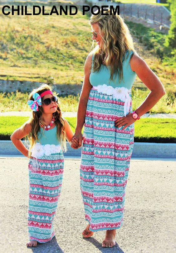 mother daughter dresses flower maxi dress mom and daughter dress family look mother daughter matching clothes