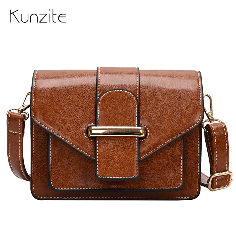 

KUNZITE Small Flap Bags for Women 2019 Leather Crossbody Shoulder Bag Lady Party Purse Luxury Handbags Women Bags Designer Tote