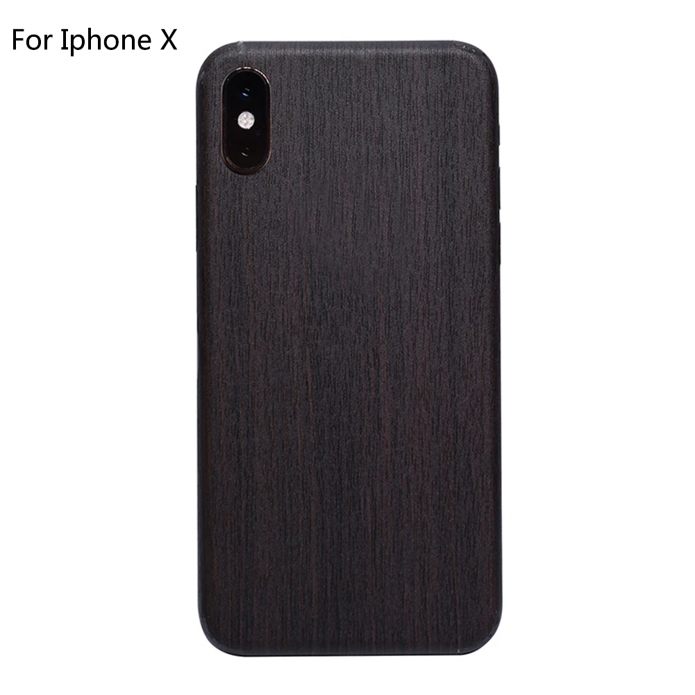 

Skins Wooden Grain Full Cover Vintage Removable PVC Back Protective Adhesive Phone Sticker Film Matte For IPhone X Xr