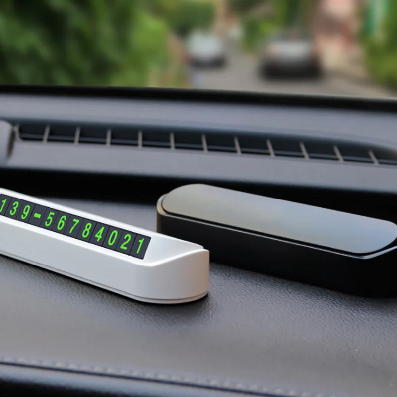 

Car Temporary Parking Card Phone Number Card Plate Telephone Number Car Park Stop Automobile Accessories