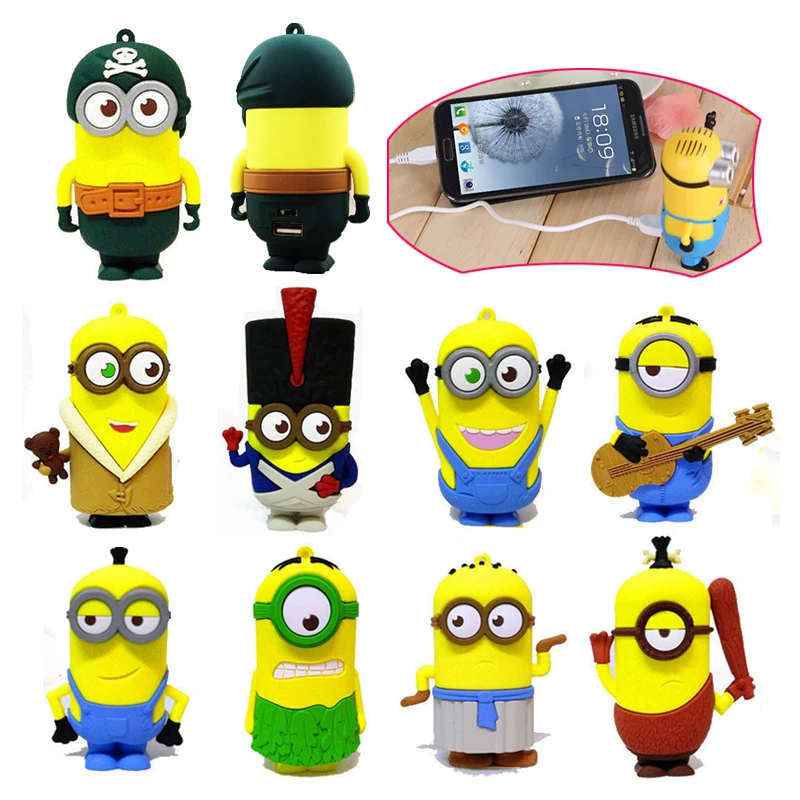 8800mah Despicable Me Minions Power Bank Powerbank Portable Battery 