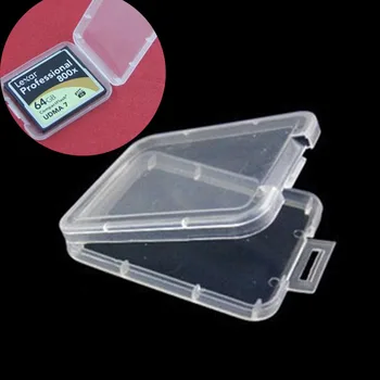 

centechia 10 Pcs CF card box memory card case Compact Flash Card Case Transparent Eco-friendsly Plastic Case