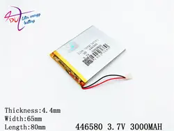 Литиевая батарея 446580 3,7 в 3000 мАч 406580 универсальный литий-ионный аккумулятор для планшетных ПК 7 дюймов 8 дюймов 9 дюймов