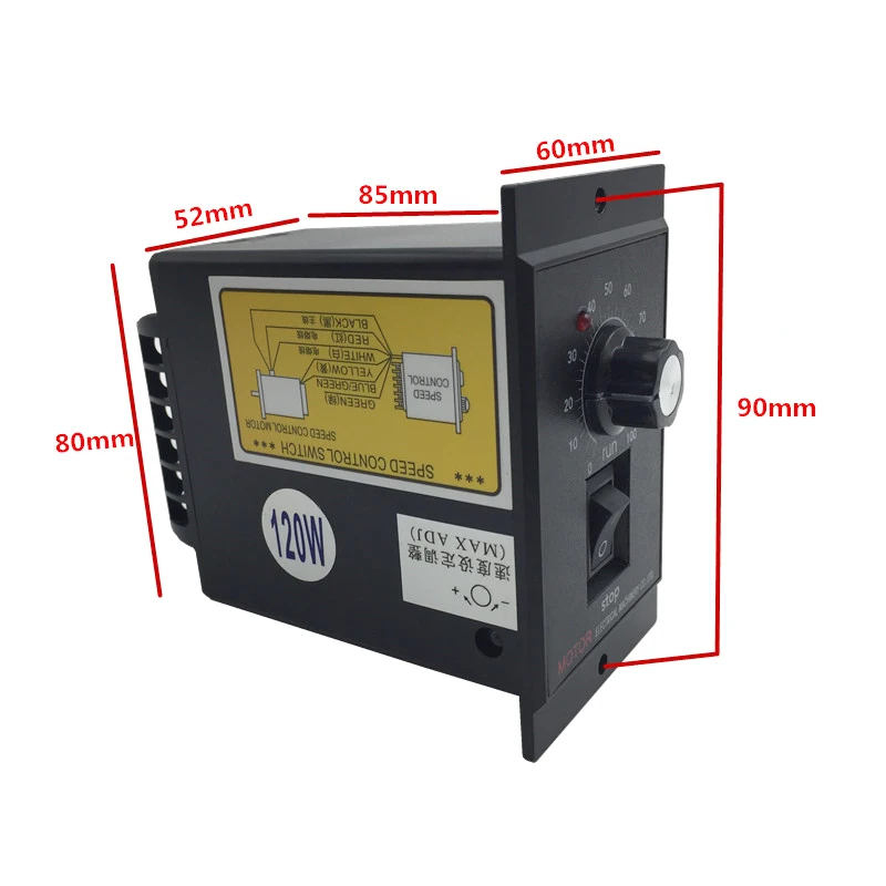 AC 220v 50Hz 400W регулятор скорости двигателя Pinpoint Регулируемый бесступенчатый plc
