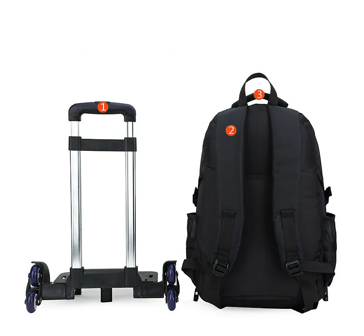 Latest Removable Children School Bags With Wheels Stairs Kids Latest Removable Children School Bags With Wheels Stairs Kids Boy Trolley Schoolbag Luggage Book Wheeled Backpack In From