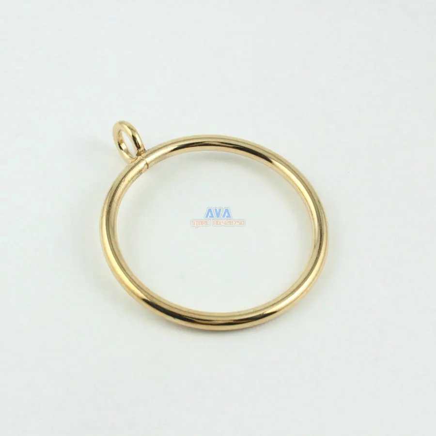 10 Pieces 45mm Gold Curtain Rings Curtain Sliding Hook Rings