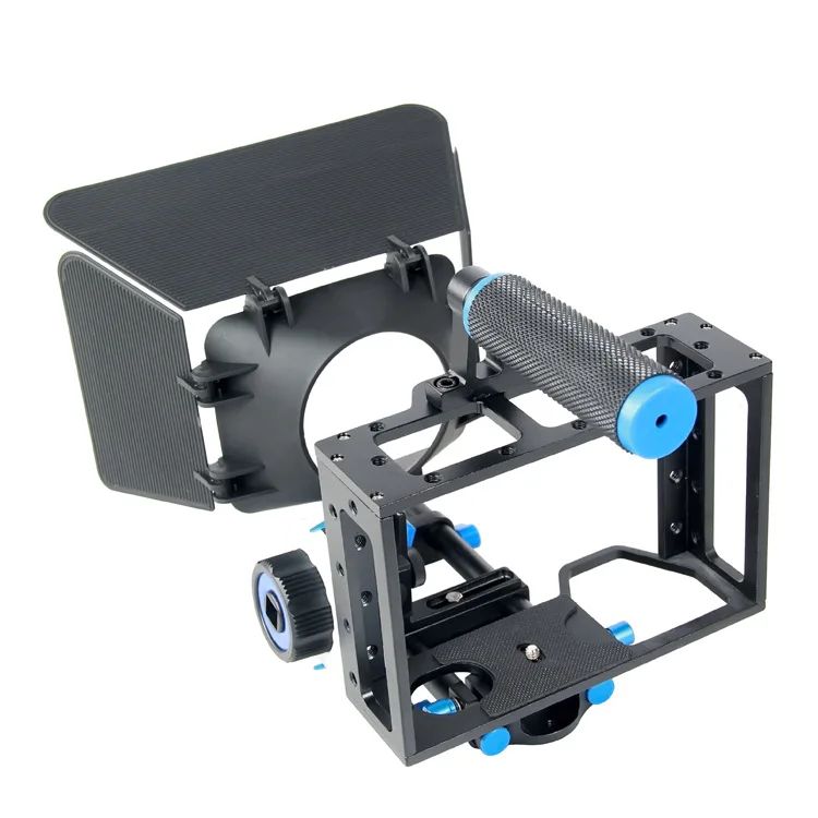 Camcorder Dslr Rig Movie Shoulder Mount Video Stabilizer Camera Cage