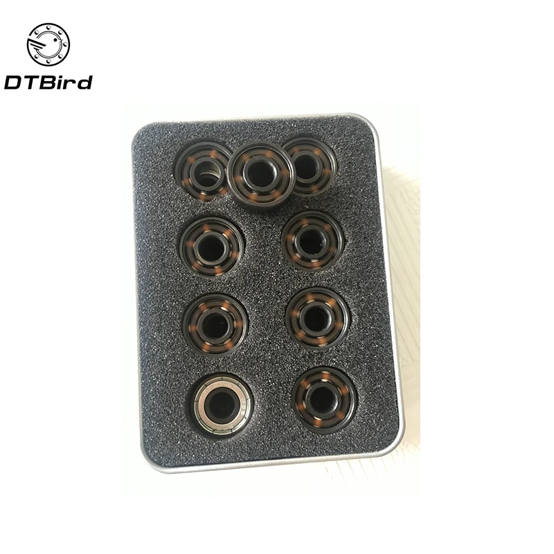 

Pro Black Hybrid Ceramic 608 Bearing for Speed Racing Inline Skate Skateboard Longboard for Hand spinner ABEC-11 ZrO2 ball