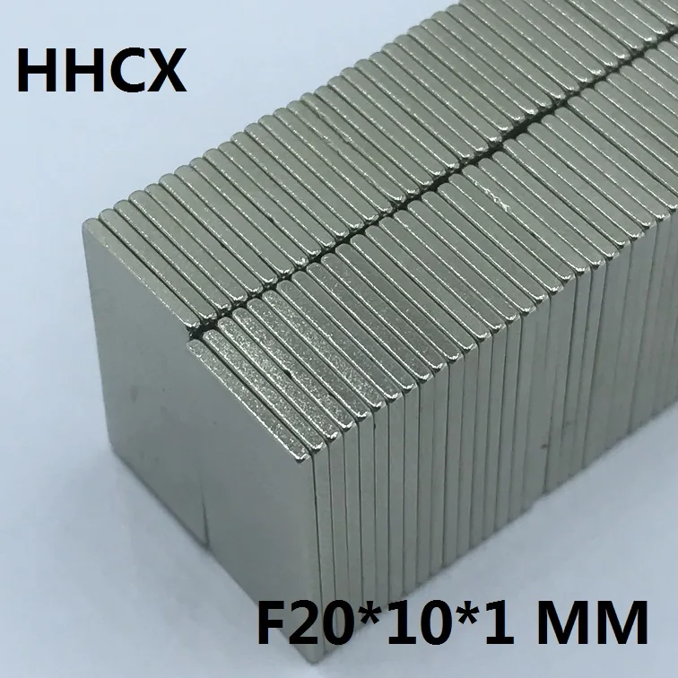 10 шт./лот магнит 20x10x1 мм N35 сильной квадратной NdFeB неодимовый магнит редкоземельный магнит 20*10*1 мм неодимовые магниты 20мм x 10мм x 1мм