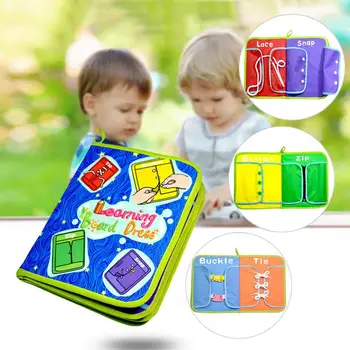 

Multifunctional Baby Dress Board Teaching Cloth Books Children's Early Education Puzzle Enlightenment Toys