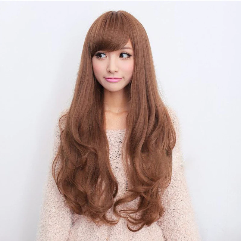 

Soft Hair Sexy Fashion Long Wave Lady's Synthetic Wig Full Head Wig Perruque Peluca Peruca Feminina