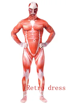 

Costume Halloween Adult Lycra Spandex Attack on Titan Cosplay Costume Halloween Muscle Suit Costume Zentai