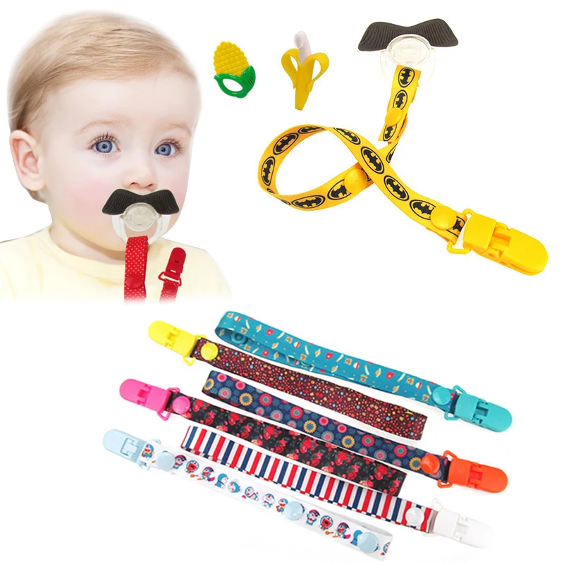 

Adjust Baby Pacifier Clip Chain Ribbon dummy Holder Chupetas Soother Pacifier Clips Leash Strap Nipple Holder For Infant Feeding