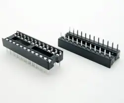 20 шт./лот 24 Pin DIP квадратное отверстие ИС адаптер узкий 24Pin шаг 2,54 мм разъем резистор