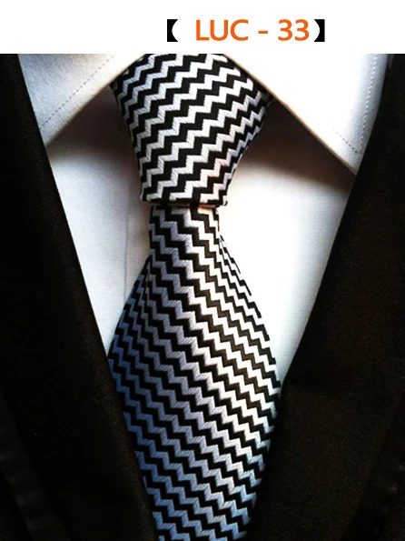 Мужские галстуки RBOCOTT, 8 см, модные, белые, черные, фиолетовые, полосатые, желтые Галстуки, красные, свадебные, для шеи, галстук для мужчин, деловой костюм - Цвет: 33