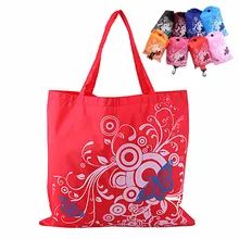 10 шт./партия, 48*45 см, Эко сумка для хранения, полиэстер, Складные хозяйственные сумки, мультфильм, большой, пригодный для похода в магазин, сумка для продуктов для супермаркета