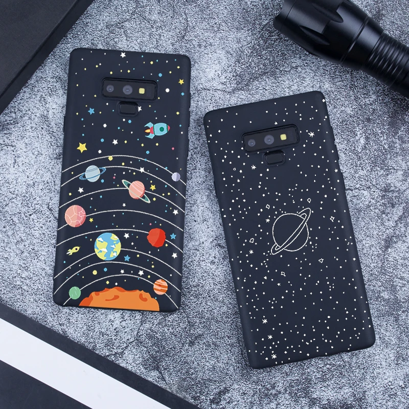 

TPU Pattern Silicone Case For Samsung Galaxy Note 9 S7 Edge S8 S9 Plus A7 A5 J5 J7 2017 A8 A6 Plus 2018 Black Matte Phone Covers