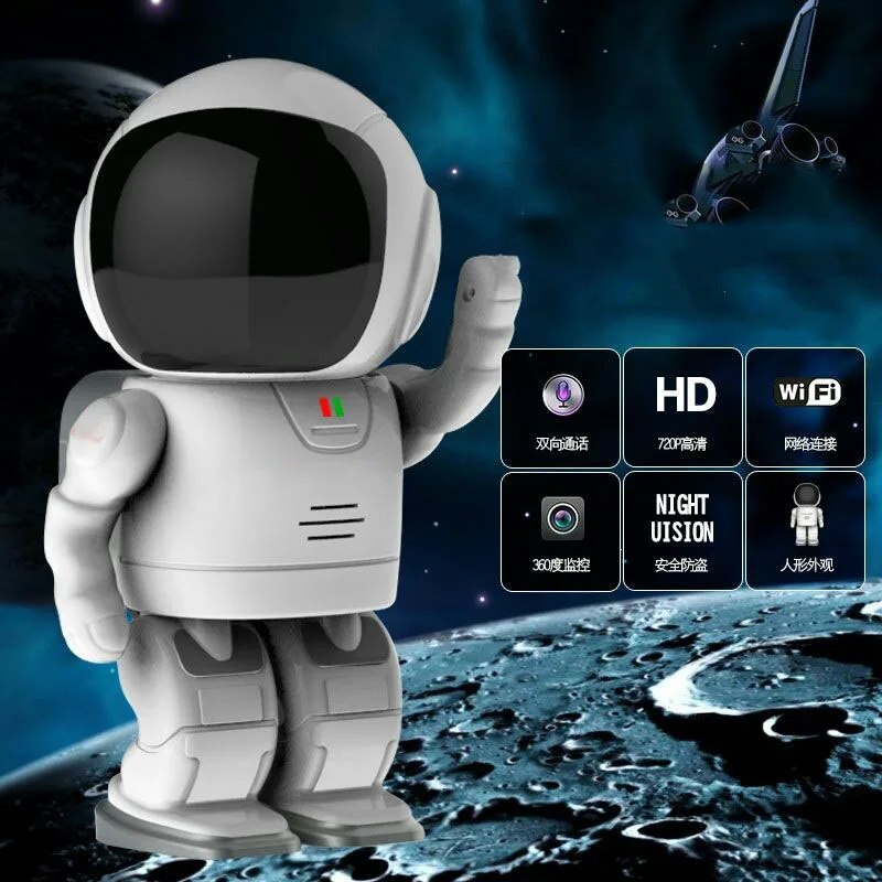 €99.52 |Reloj Robot inalámbrico IP cámara de seguridad con red de vigilancia Onvif WiFi CCTV cámara para Monitor de bebé Control remoto del hogar-in Cámaras de vigilancia from Seguridad y protección on AliExpress 