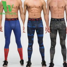 Brand Men’s Running Pants Compression Tights Skinny Training Leggings Long Pants Quick Dry Breathable Fitness Jogging Trousers