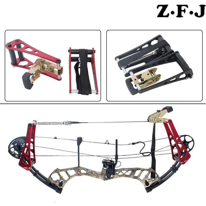 

1 Set Compound Bow Bracket Adapter Portable Decomposition Bow Press String Changer for Full Split Ratchet-Loc Press Bow Archery
