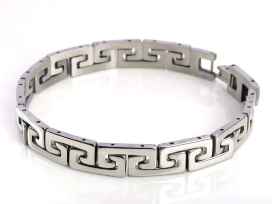 New-Men-s-High-Quality-Stainless-Steel-Bracelet-Silver-Link-Black-Rubber-Bangle (4)