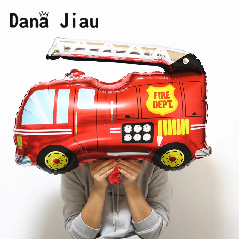 Красный самолет воздушный шар счастливый день рождения мальчик подарок Танк автобус пожарная машина Акула Украшение мультфильм автомобиль фольги воздушные шары