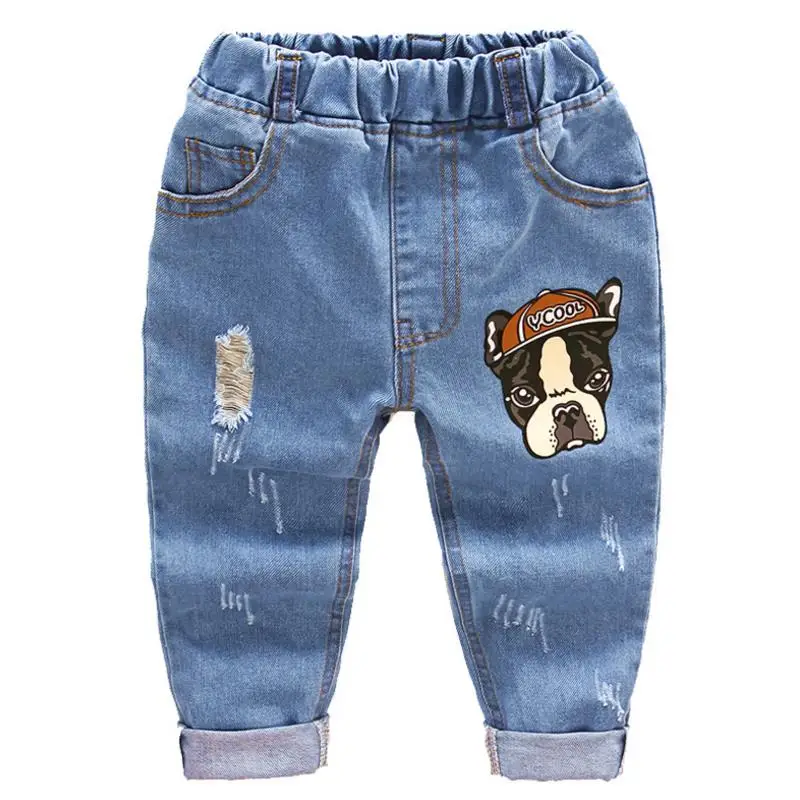 2018 Ripped jeans for kids toddler jeans baby boys ripped denim jeans children fashion jeans for