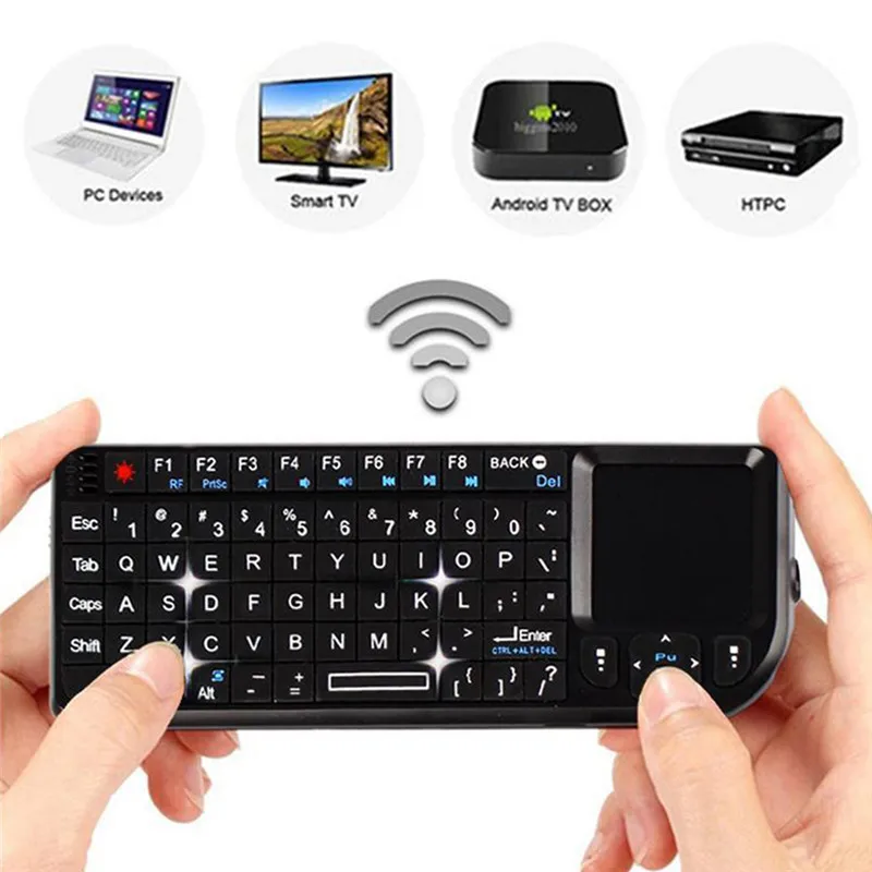 New Mini Wireless Keyboard Air Mouse Keyboards 2.4G Handheld Touchpad