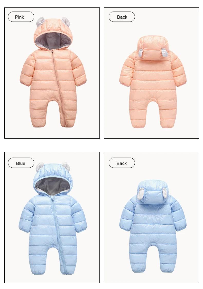 Детские комбинезоны, зимний комбинезон для новорожденных, зимний комбинезон, зимняя одежда для мальчиков, теплые пальто, хлопок, одежда для девочек